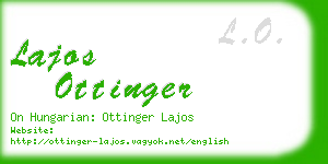 lajos ottinger business card